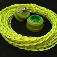 Провод декор. Витой 2х4 "Царский Стиль" RS-34-19, лайм